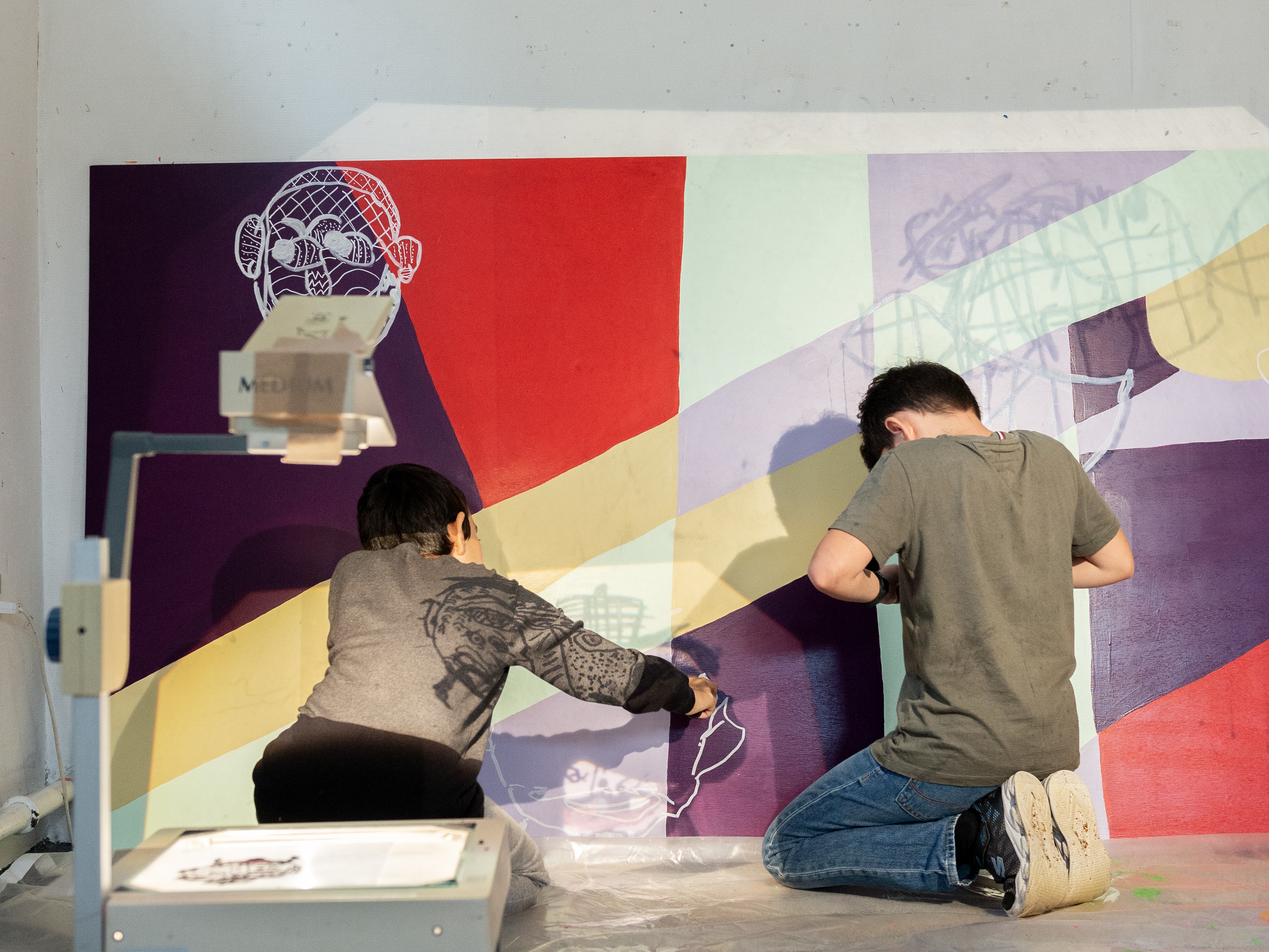 To elever skaber et fælles værk