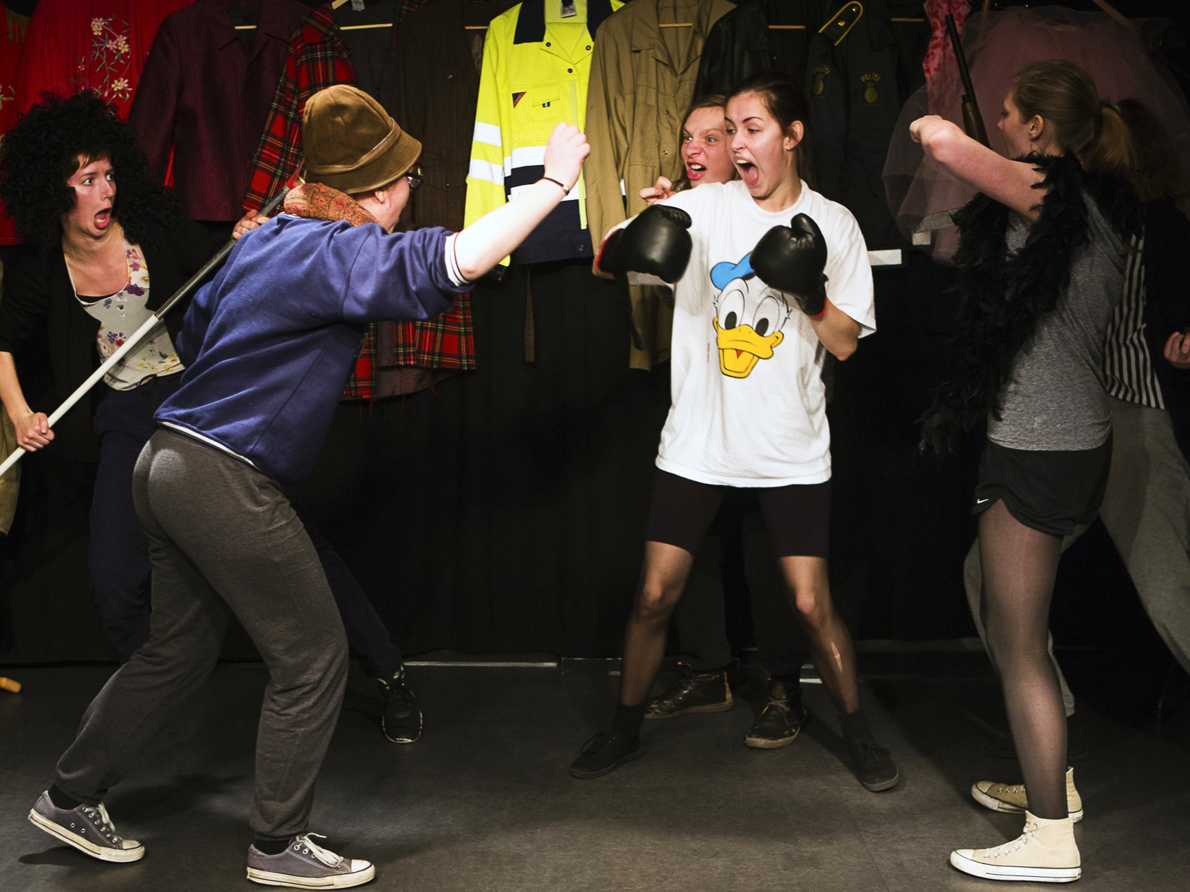 Et teaterstykke er i gang